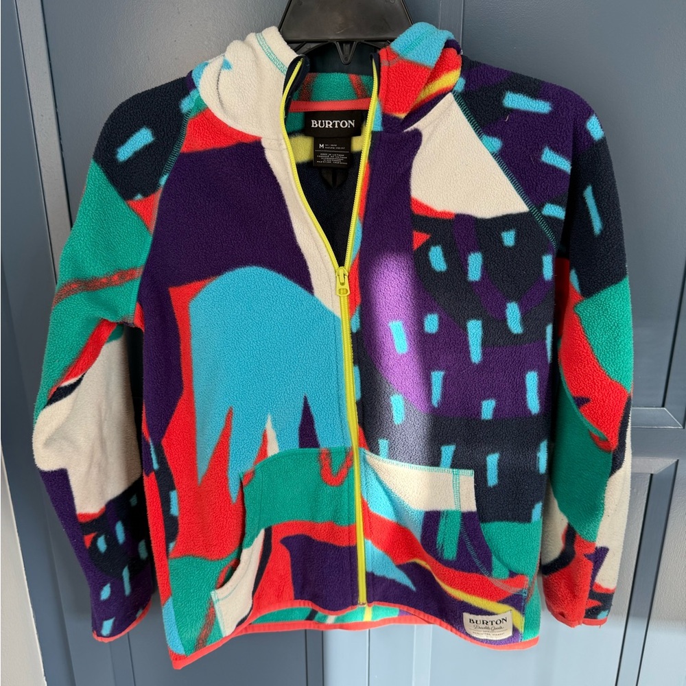 Burton Colorful Fleece Jacket size m